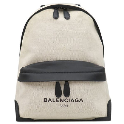 Balenciaga Backpack Daypack Backpack Canvas Leather White X Black Silver