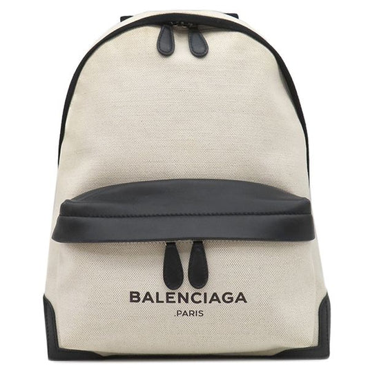 Balenciaga Backpack Daypack Backpack Canvas Leather White X Black Silver