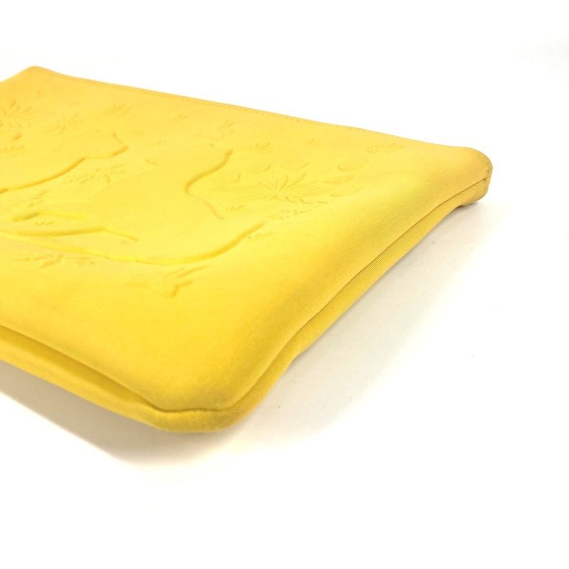 Hermes Pouch Neobain MM Leopard Polyamide Yellow