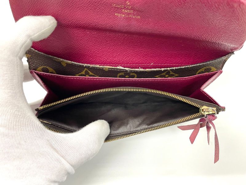 Louis Vuitton Monogram Portefeuille Emilie Zipper Long Wallet M41943 Brown ×