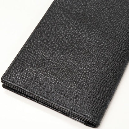 Bulgari Zipper Wallet With Coin Purse Classico Calf Black 25752