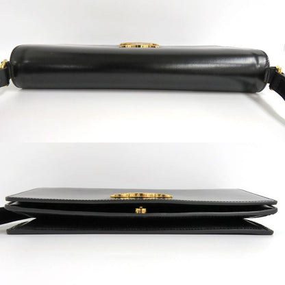 Celine Trapeze Triomphe Bag 199283bf438no Leather Black Gold Hardware