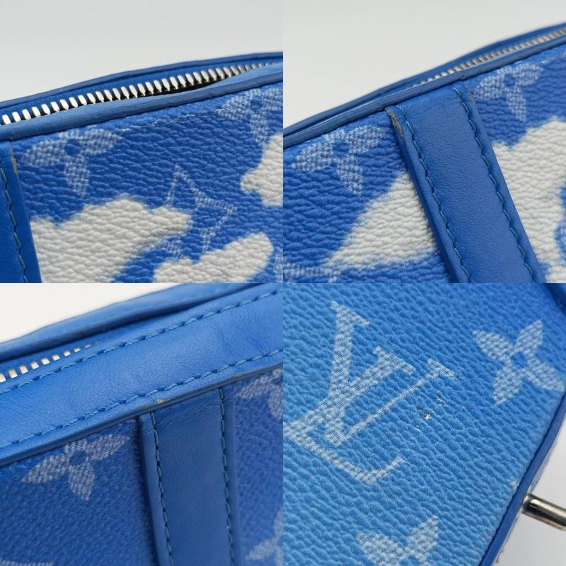 Louis Vuittonmonogram Claus Blue And White PVC Coated Canvas And Leather M45432