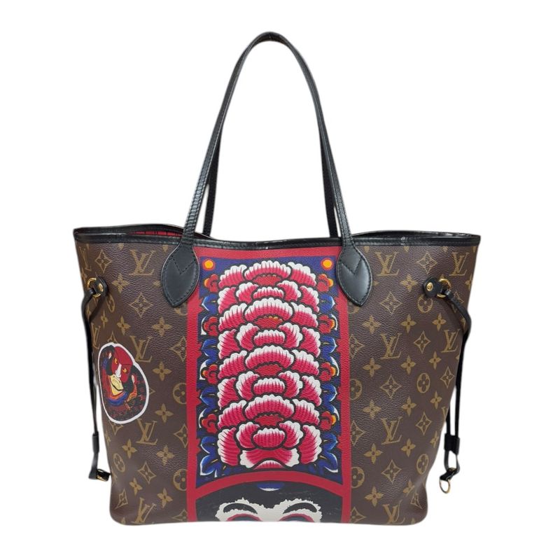 Louis Vuitton Yamamoto Kansai Collaboration Neverfull MM Monogram Tote Bag