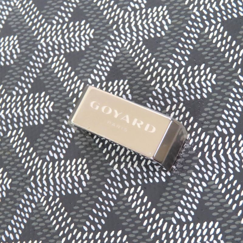 Goyard Ap111696 Belvedere PM Logo Hardware Allover Flap Shoulder Bag Grayish