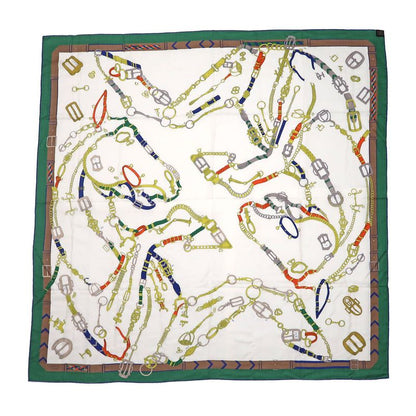 Hermes Carre 140 Chevaux Dechaines Scarf Cashmere Silk Cashmere