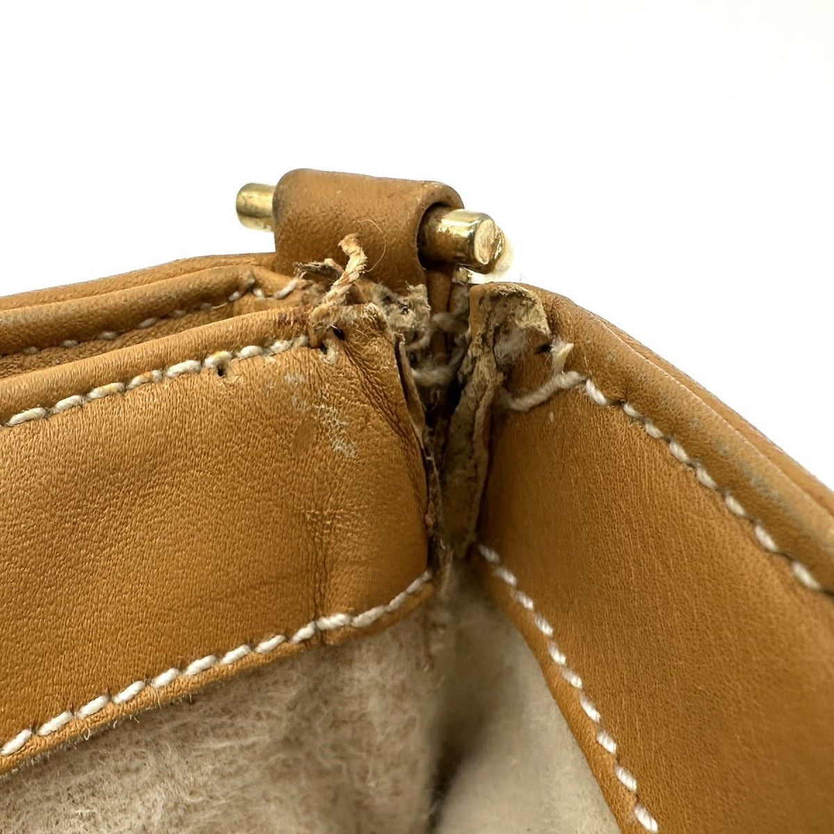Gucci Micro GG Shoulder Bag Leather Brown Vintage — view 9