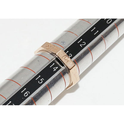 Gucci 18K Pink Gold Octagonal Ring 8 — view 2