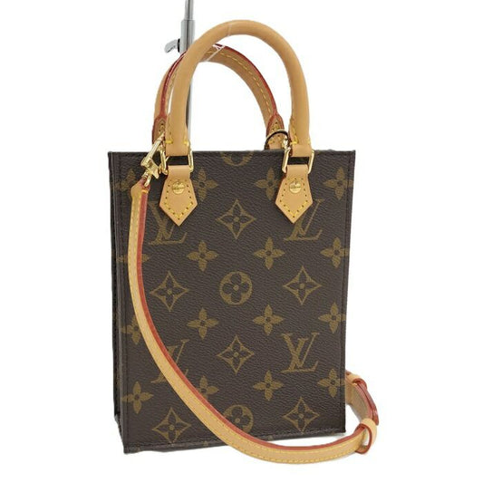 Louis Vuitton Petite Sac Plat Monogram Shoulder Bag Handbag M81295