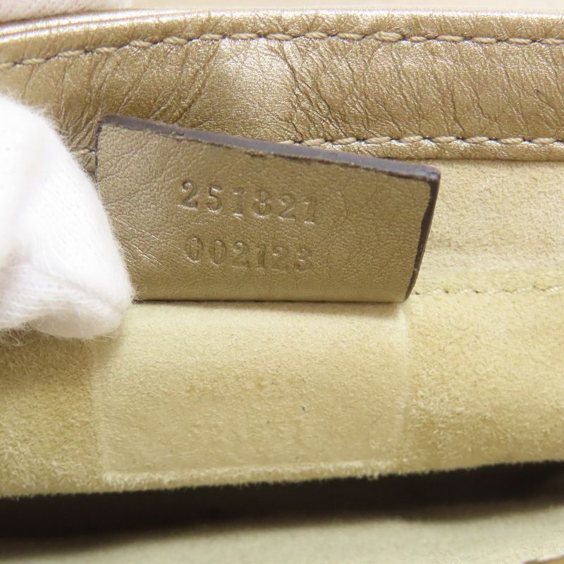 Gucci 251821 Chain Shoulder Bag Leather Women