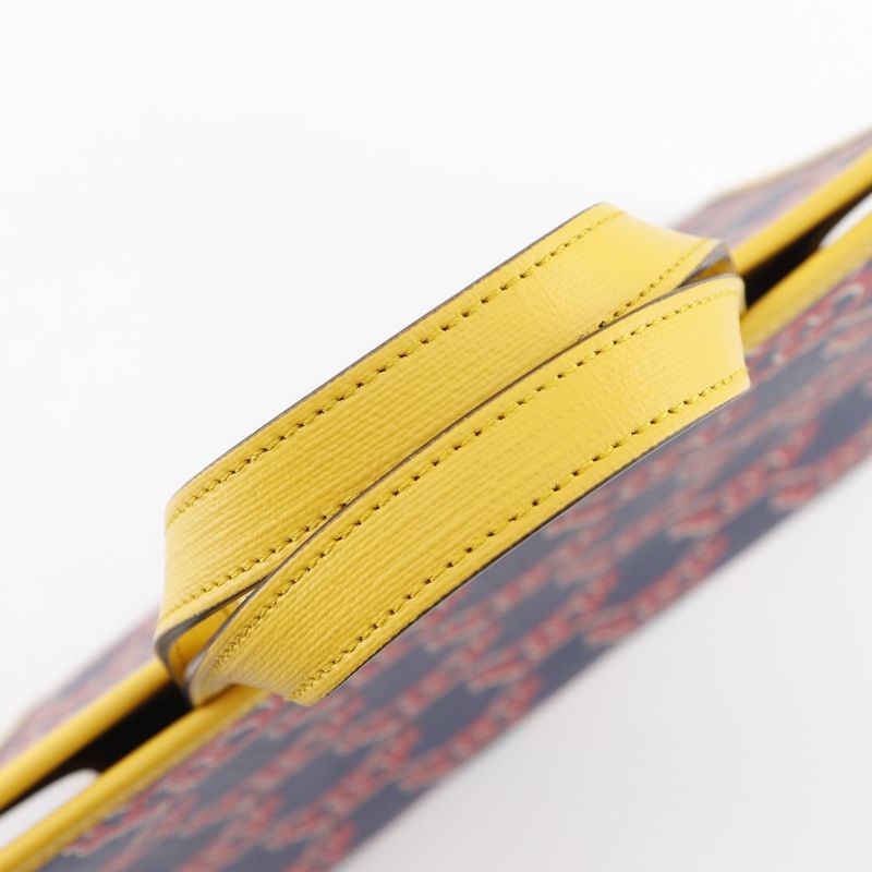 Gucci Snail Children Interlocking G Tote Bag 605614 PVC Navy Blue/red Ladies