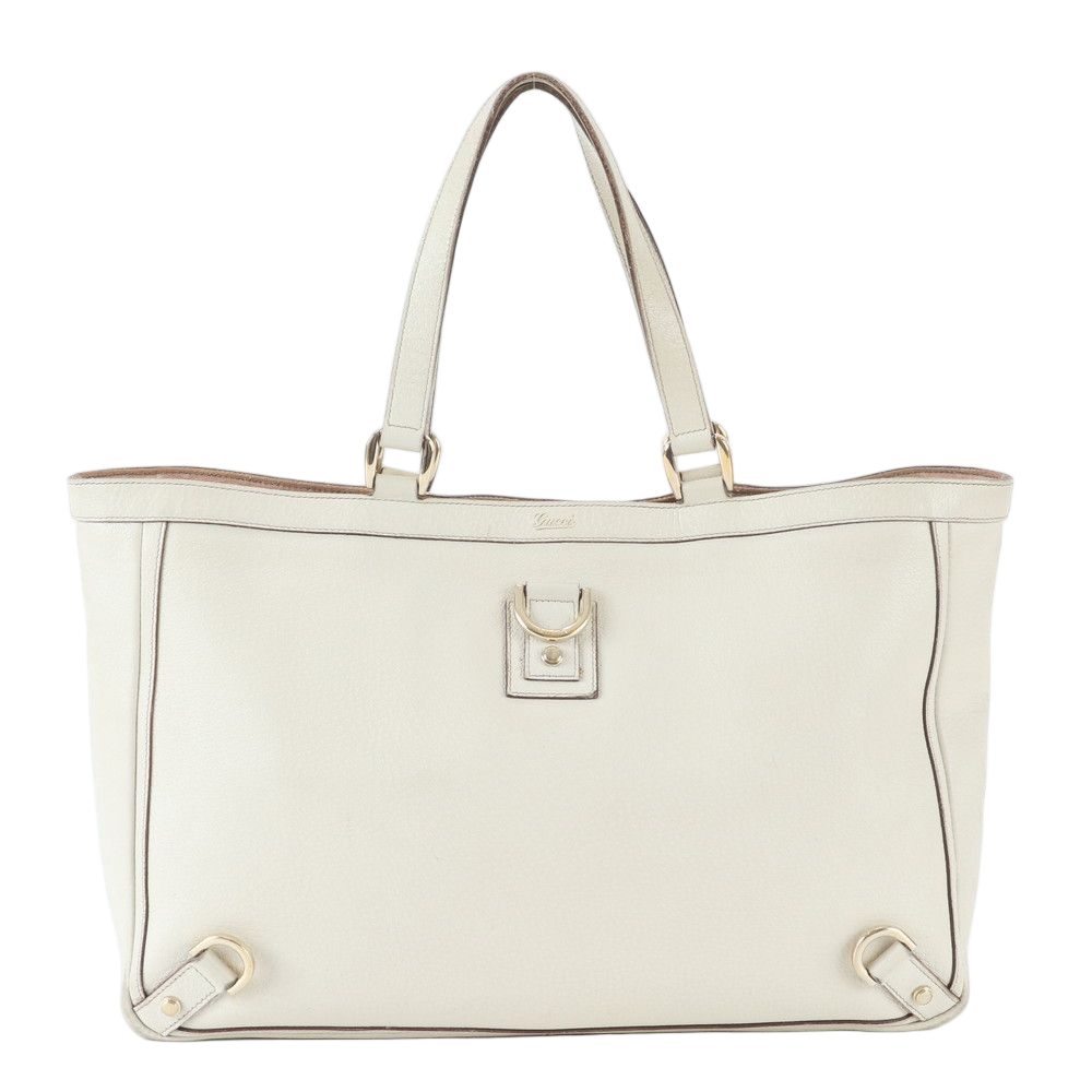 Gucci Abbey Leather Tote Shoulder Hand Gold