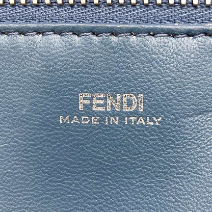 Fendi 8bn299 Dotcom Handbag Shoulder Bag 2way Blue Leather Women Fashion