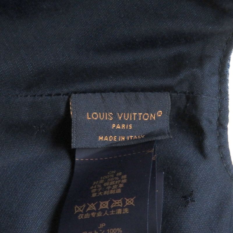 Louis Vuitton 2022 M7009l LV Logo Embroidery Baseball Cap Indigo Blue Made In