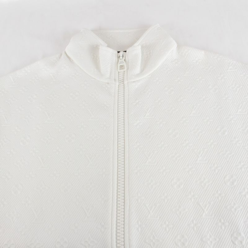 Louis Vuitton Rm231q XHM Hjy45w Monogram Track Jacket White Polyester/nylo