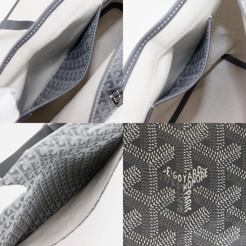 Goyard Capet Chien MM Capetimmlty51cg51p PVC Gray Unisex Shoulder Bag