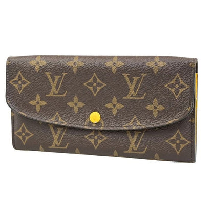 Louis Vuitton Long Wallet Portefeuille Emily Monogram Yellow M60698 61fa064