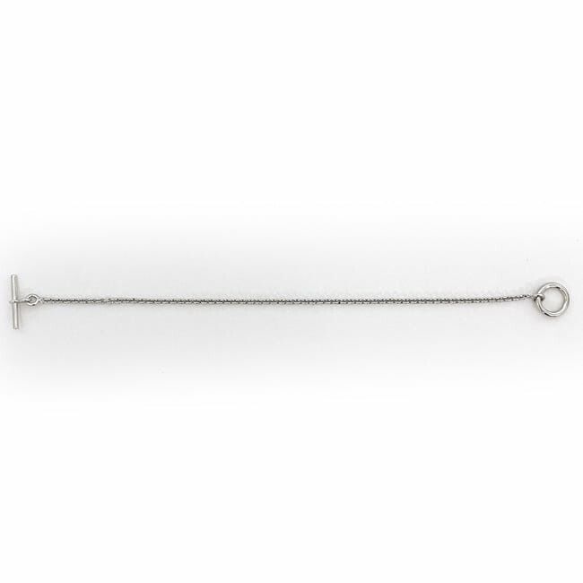 Hermes Bracelet Mini Chaine D'ancre Chain White Gold WG