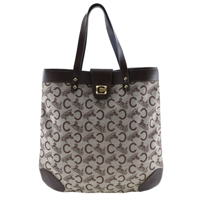 Celine C Macadam Canvas Brown Women's Tote Bag