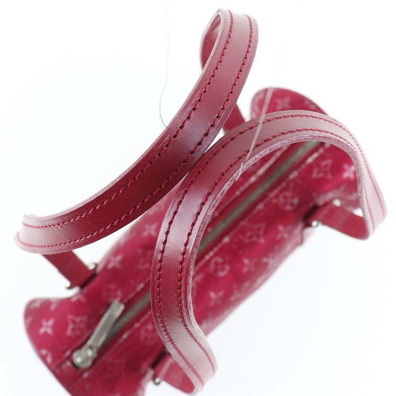 Louis Vuitton Little Papillon M92353 Monogram Satin Red Th0092 Ladies Handbag