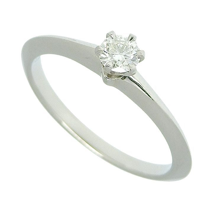 Tiffany & Co Solitaire Diamond Ring Pt950 Platinum Diamonds 0.20 CT