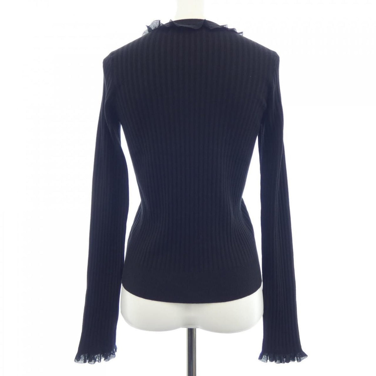 Hermes Knit Top Black 36 Translucency — view 2