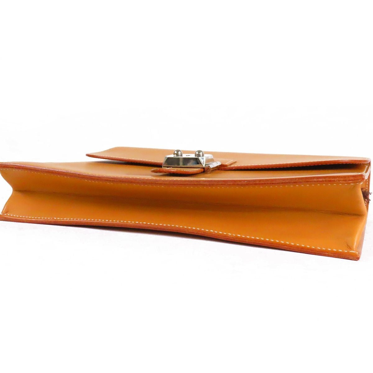Hermes Sac a Depeches 27 Natural Silver Chamonix Business Bag — view 3