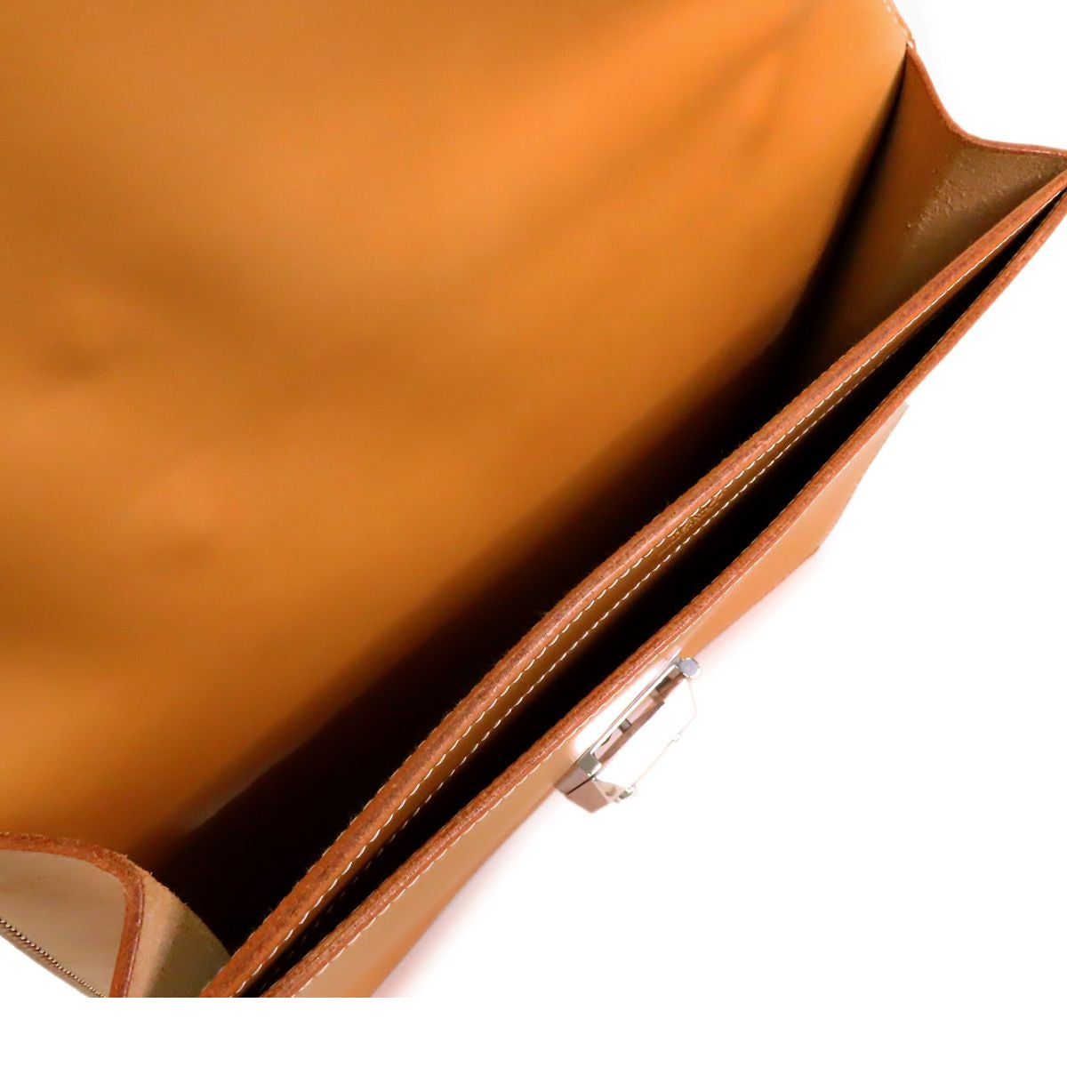 Hermes Sac a Depeches 27 Natural Silver Chamonix Business Bag — view 5