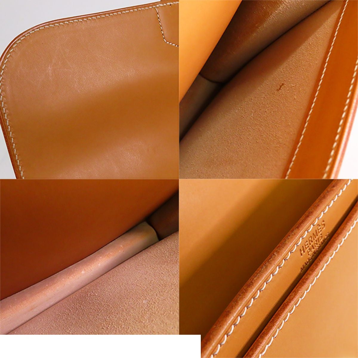 Hermes Sac a Depeches 27 Natural Silver Chamonix Business Bag — view 7