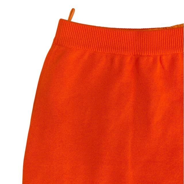 Chanel Bottoms Skirt Tight Skirt Knee-length 100% Cashmere Orange [size 1]