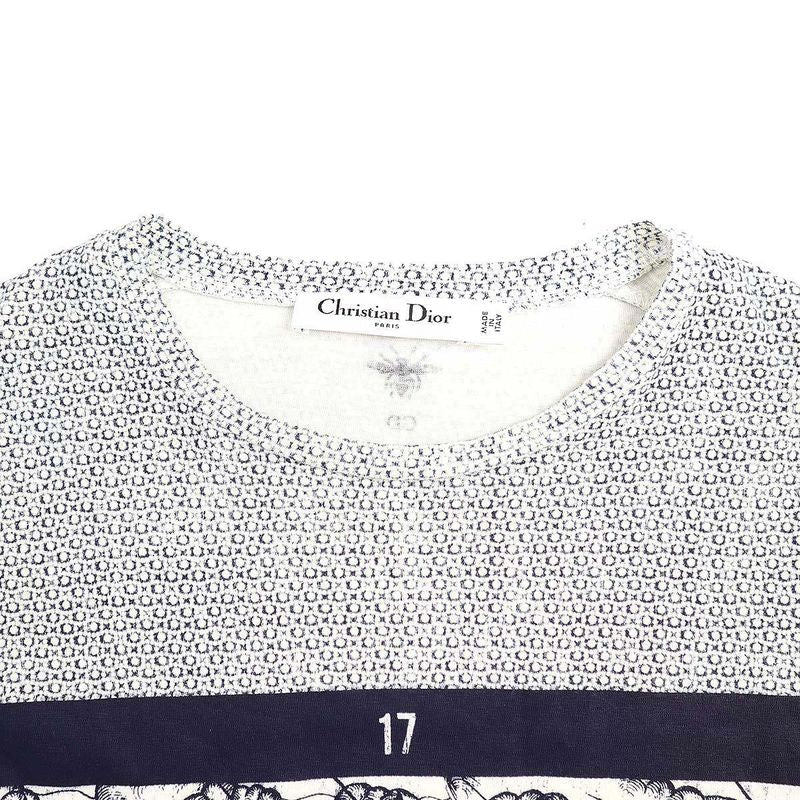 Christian Dior Fantaisie Tarot Letoile Cotton Linen Print T-Shirt 013t03wj437