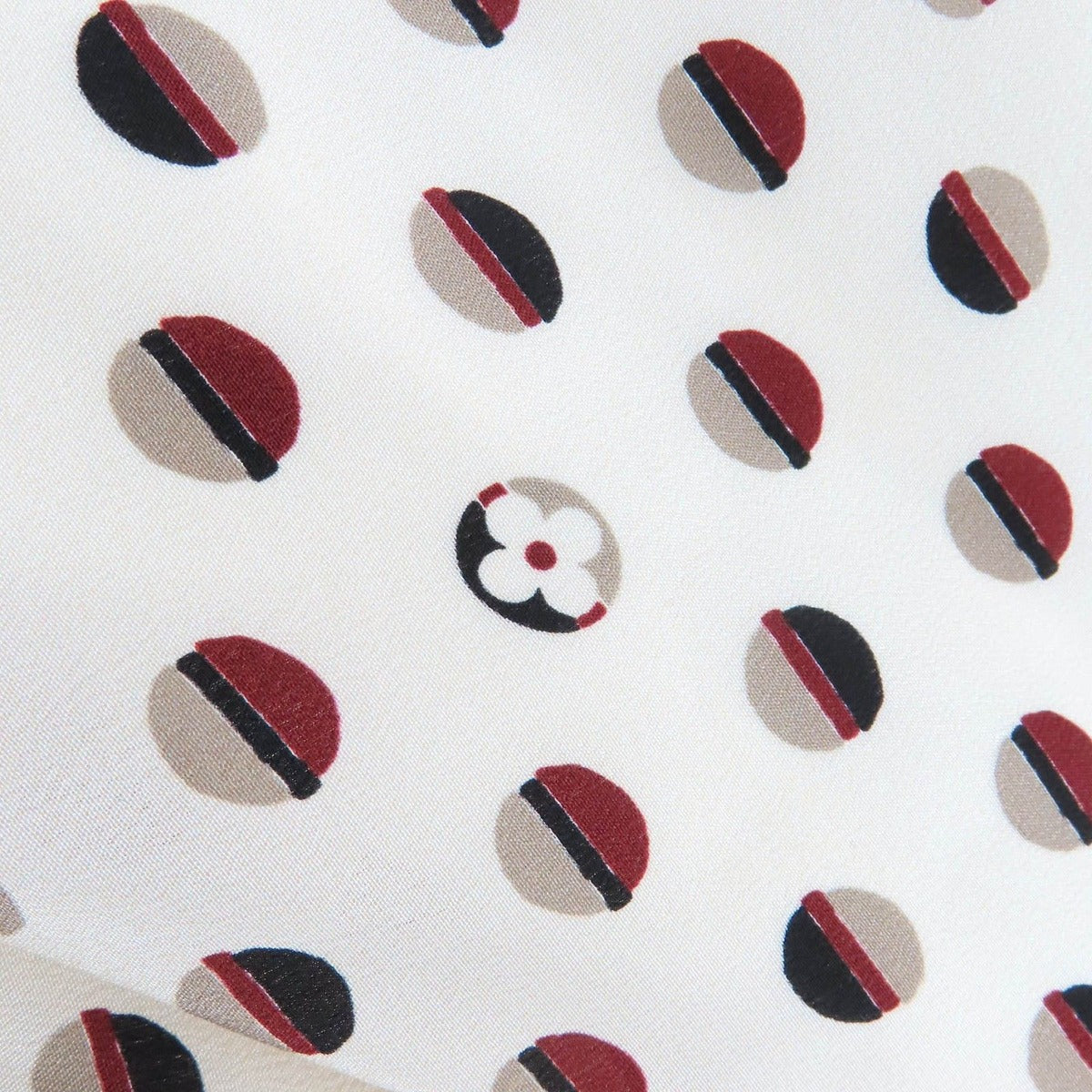 Louis Vuitton Silk Blend Monogram Flower Dot Pattern Back Zip Mini Dress — view 5