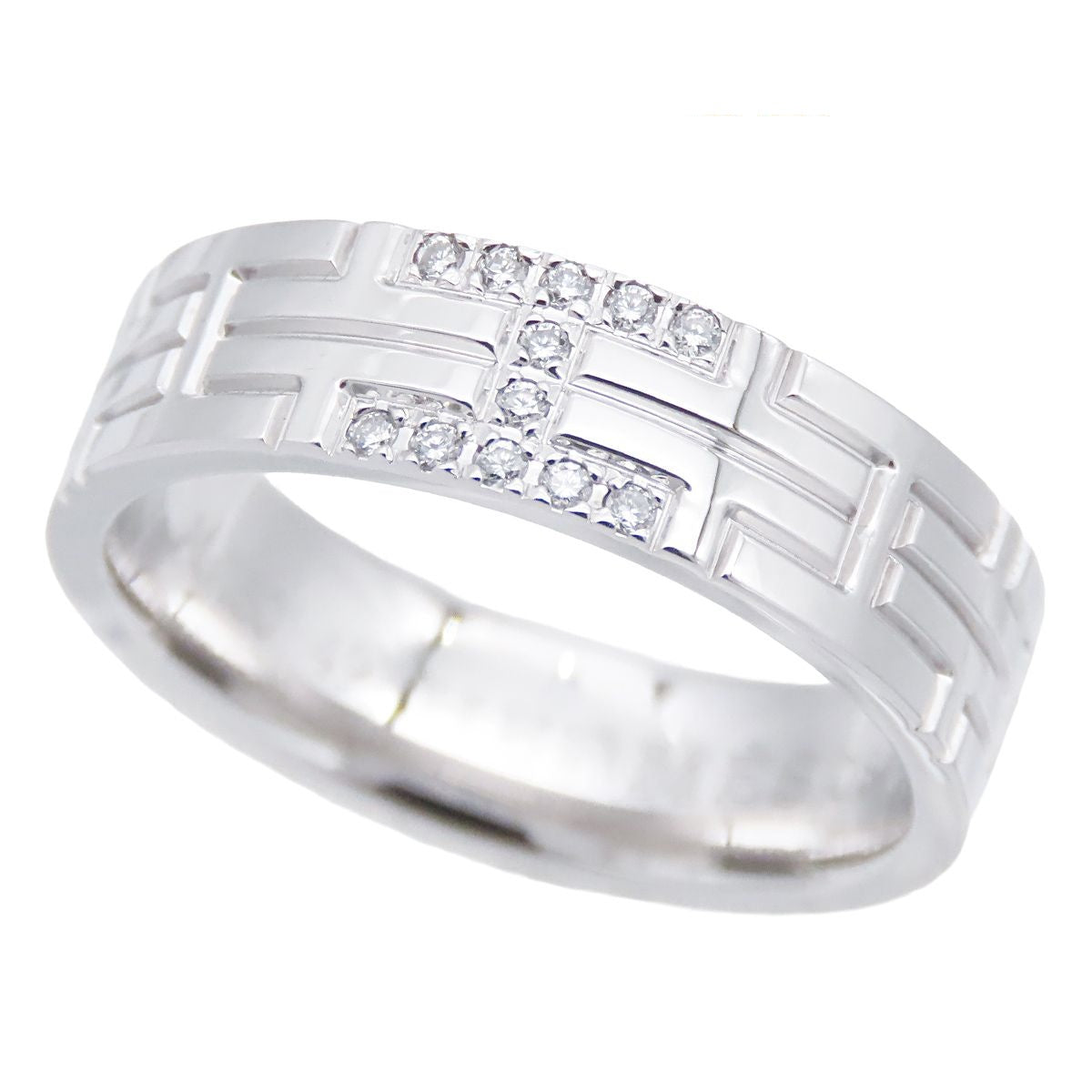 Hermes Kilim Ring White Gold 18k Diamond