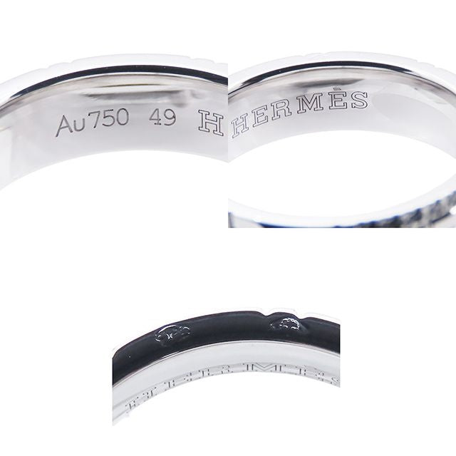 Hermes Kilim Ring White Gold 18k Diamond — view 6