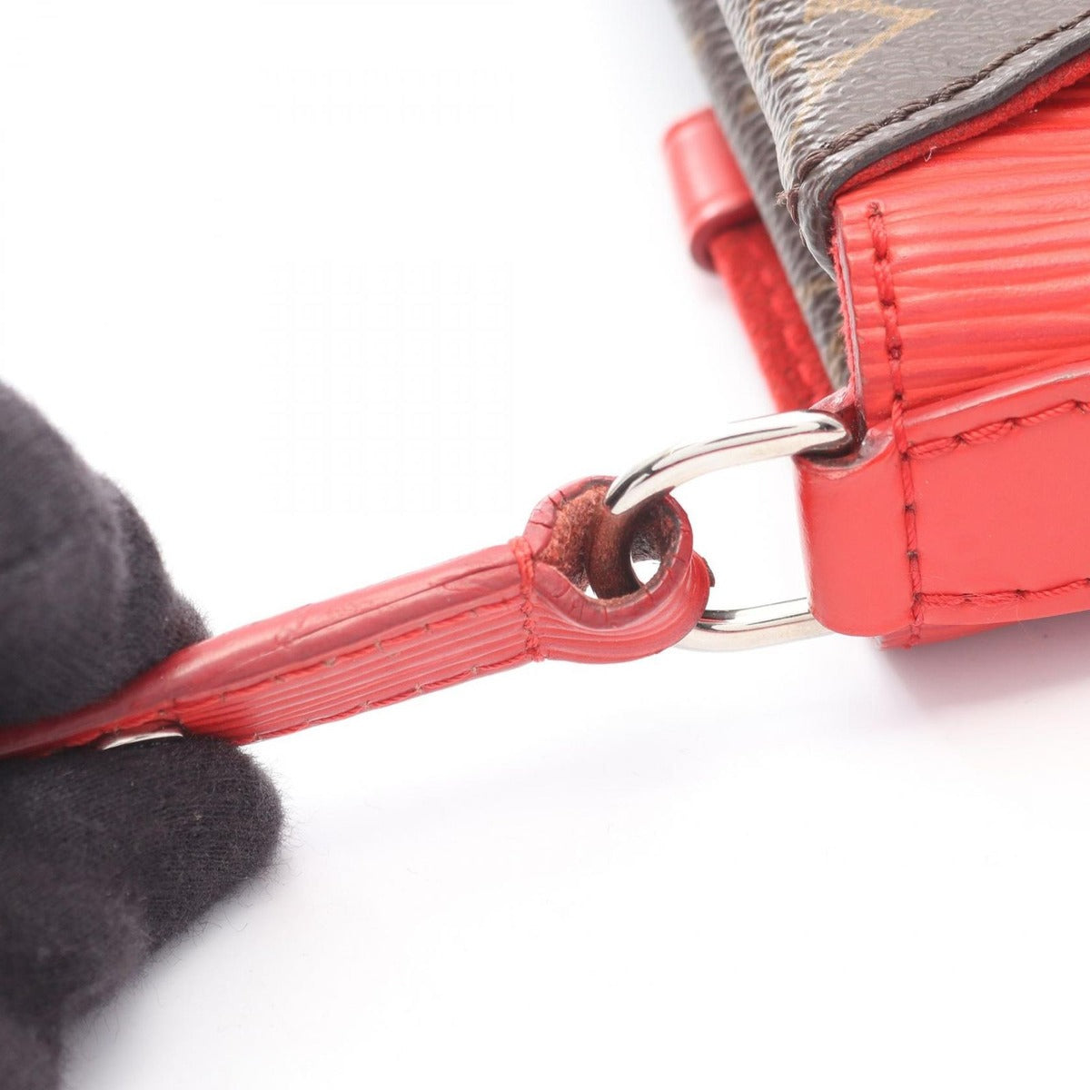 Louis Vuitton Shoulder Bag Saint Michel Coquelicot Canvas — view 14