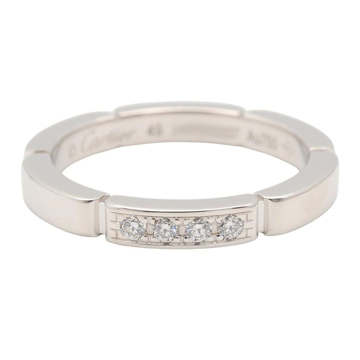 Cartier Ring Maillon Panthere Diamond 18k White Gold — view 2
