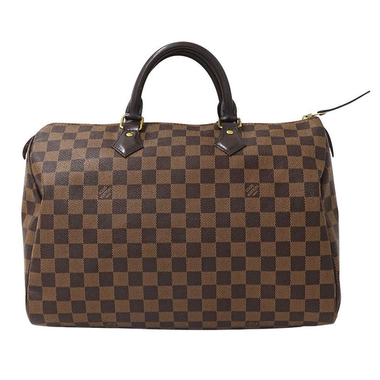 Louis Vuitton Bag Damier Handbag Speedy 35 Brown Stylish
