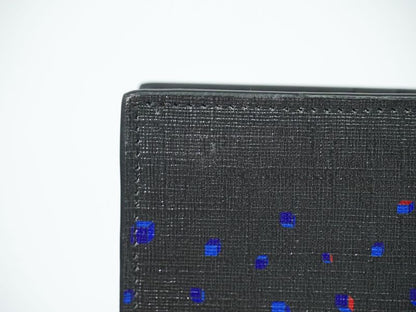 Authentic Gucci Square G Space Fold Wallet Compact Wallet PVC Black Red Blue