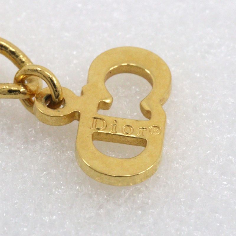 [dior] Christian Dior DC Gold Plated And Rhinestone Ladies 7.8g Necklace