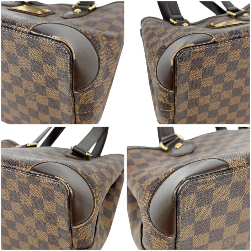 Louis Vuitton Louis Vuitton Damier Leather Ebène Hampstead PM Mini Tote Handbag