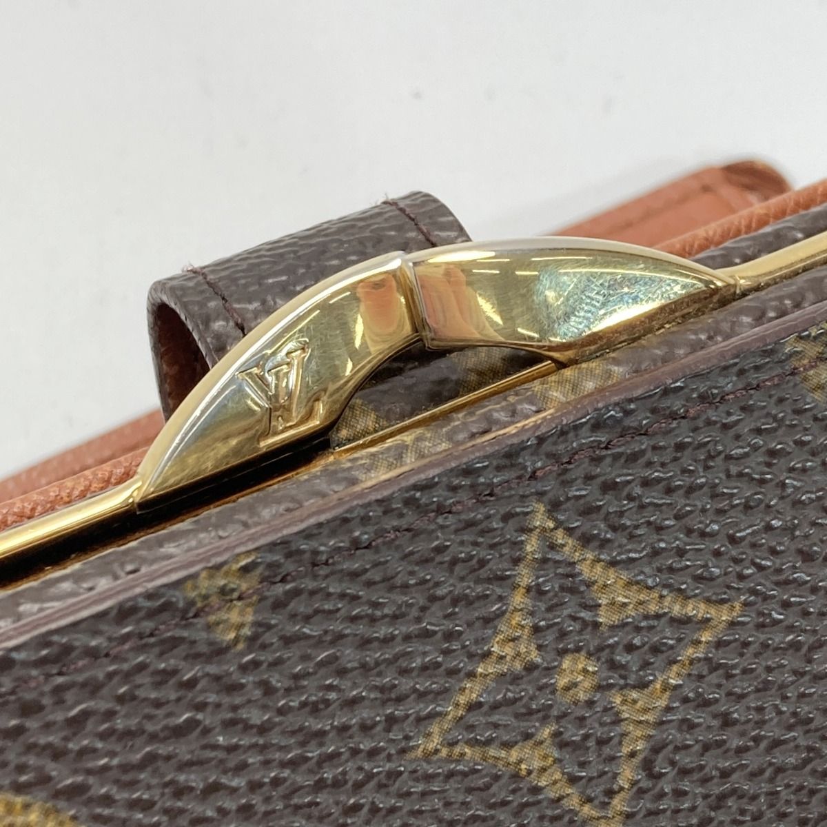 Louis Vuitton Monogram Portomone Viet Viennois M61663 Clasp Bifold Wallet