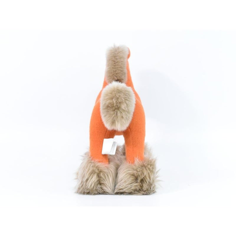 Hermes Elmy PPM Horse Plush Toy Cashmere Polyester Orange Brown Baby — view 3