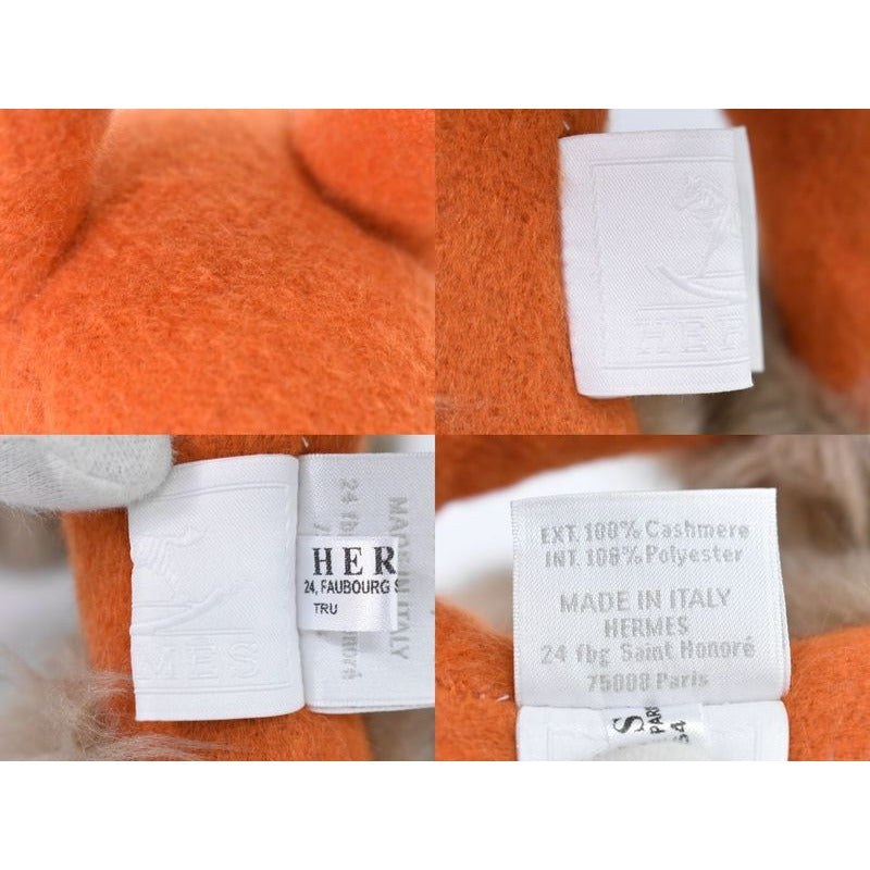 Hermes Elmy PPM Horse Plush Toy Cashmere Polyester Orange Brown Baby — view 9