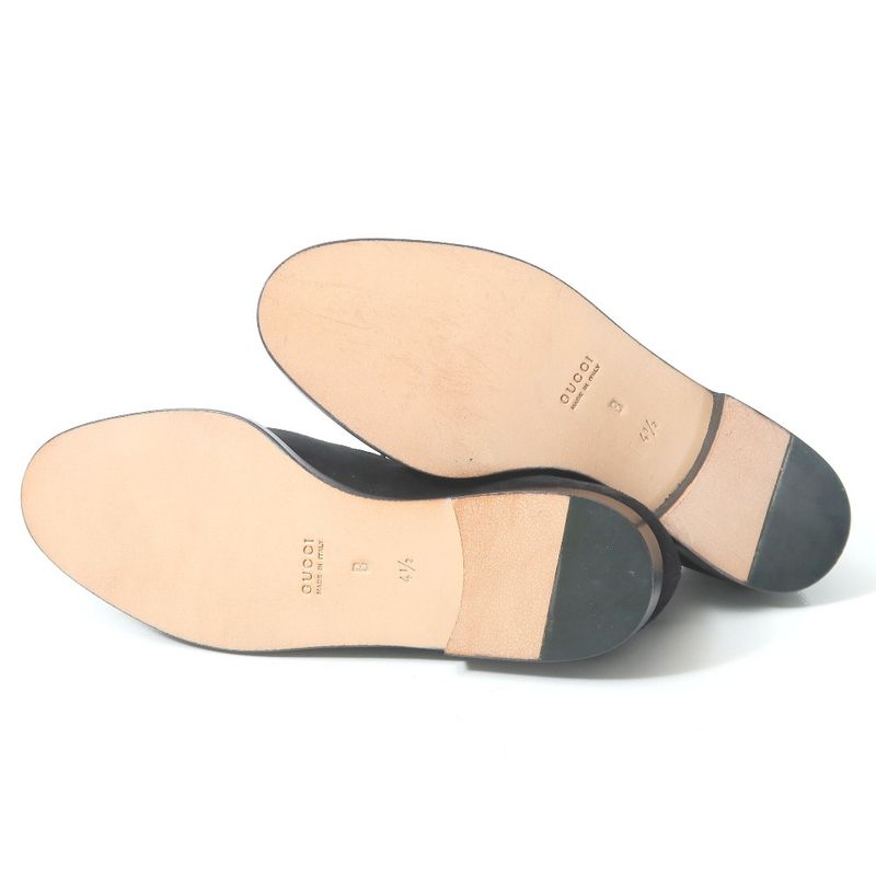 Gucci Loafers Size 4 1 2 B Horsebit Suede Leather Shoes 20250624 Ra5231