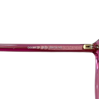 Gucci Sunglasses Pink Gg0257s Excellent Condition Plastic Preowned