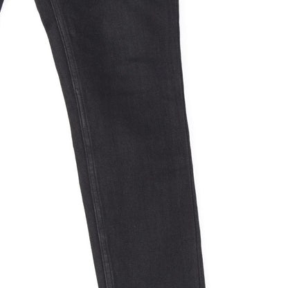 Louis Vuitton Monogram Eclipse Patch Tapered Denim Pants Bottoms Black 27