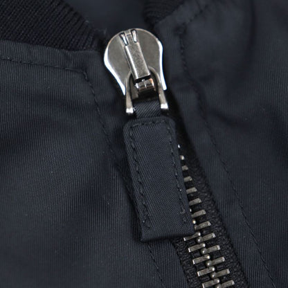 Prada 22SS Sgc006 Re-nylon Triangle Logo Triangle Plate Zip Up Bomber Jacket