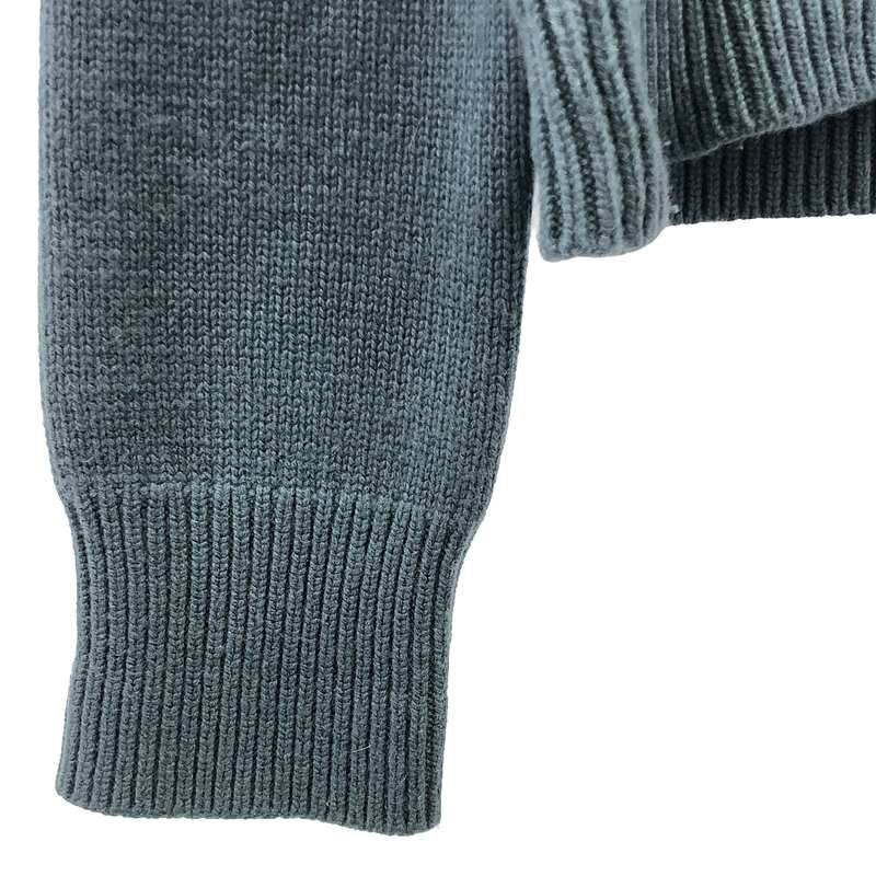 Celine - Phoebe Period Cashmere Blend V-neck Chunky Knit - S - Blue - Women's