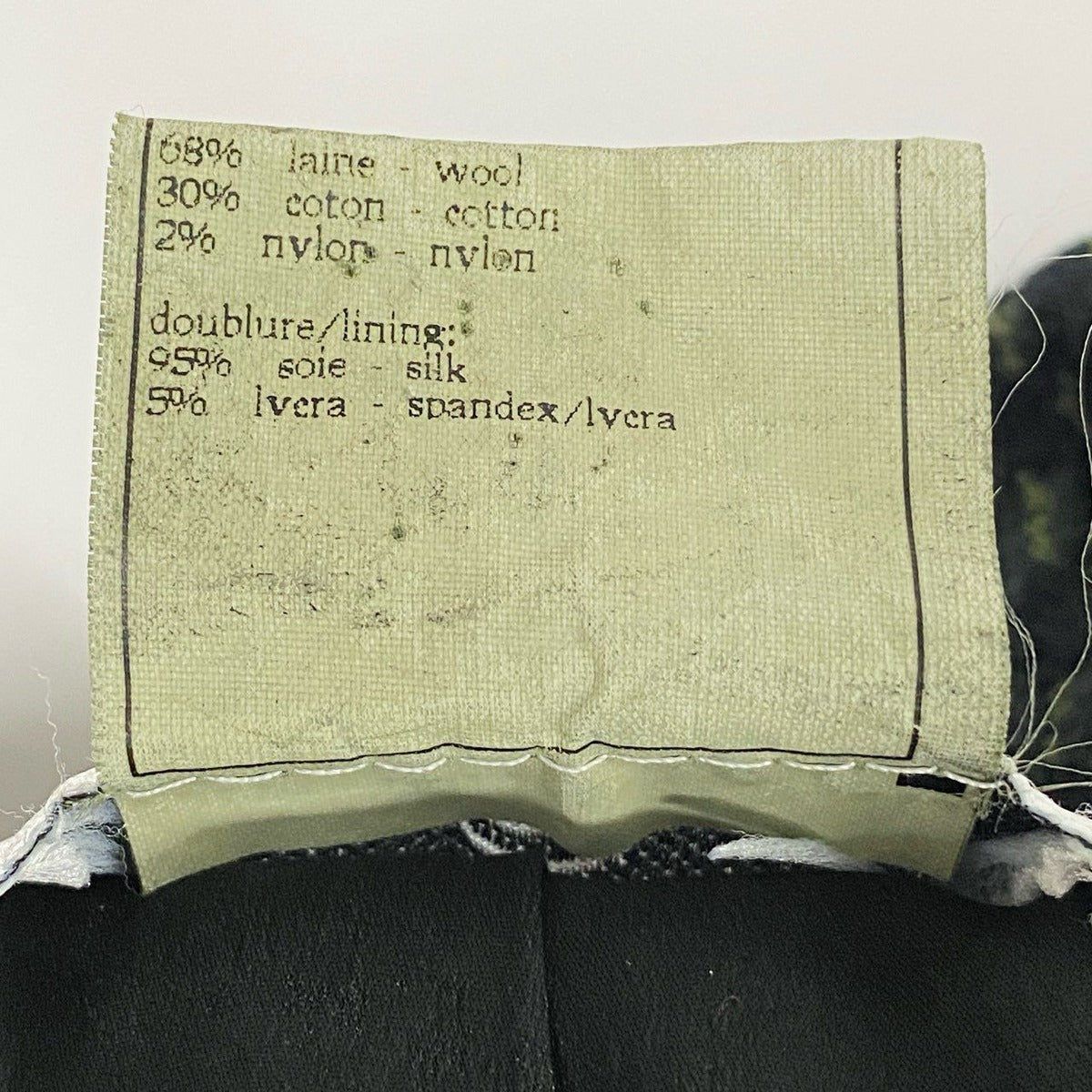 Chanel Collection CC Logo Button Tweed Short Jacket 40 Dark Green — view 8