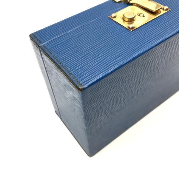 Louis Vuitton Epi Boite Atu Mini Trunk Blue Handbag